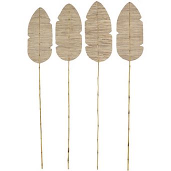 Stella & Eve Natural Palm Floor Décor 4 pc Set