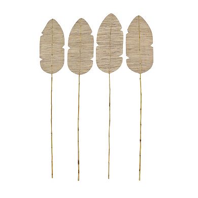 Stella & Eve Natural Palm Floor Décor 4-piece Set