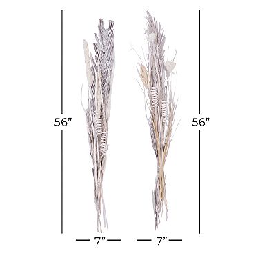 Stella & Eve Natural Tail Bouquet Floor Decor 2-piece Set