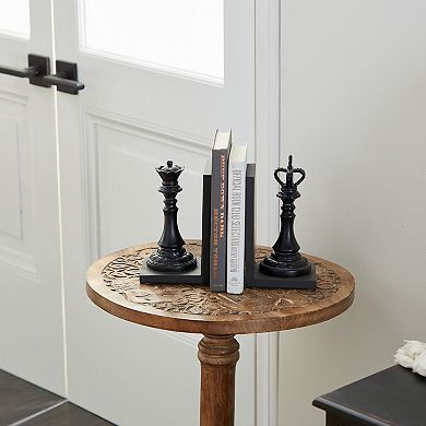 Stella & Eve King & Queen Chess Piece Bookends 2-piece Set