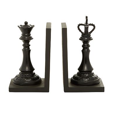 Stella & Eve King & Queen Chess Piece Bookends 2-piece Set