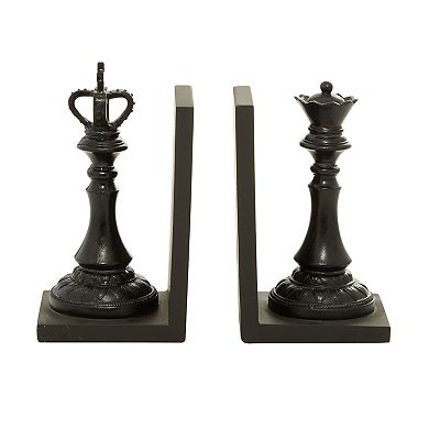 Stella & Eve King & Queen Chess Piece Bookends 2-piece Set