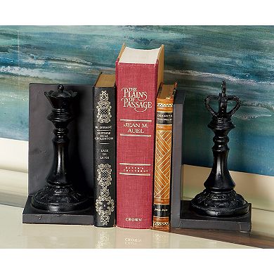 Stella & Eve King & Queen Chess Piece Bookends 2-piece Set