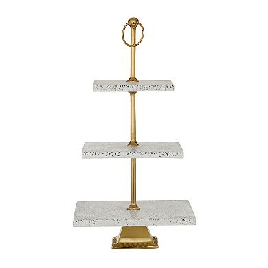 Stella & Eve Marble 3-Tier Server