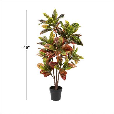 Stella & Eve Artificial Croton Plant Floor Decor
