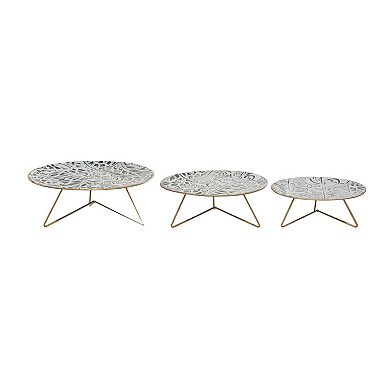 Stella & Eve Iron Geometric & Gold 3-pc. Cake Stand