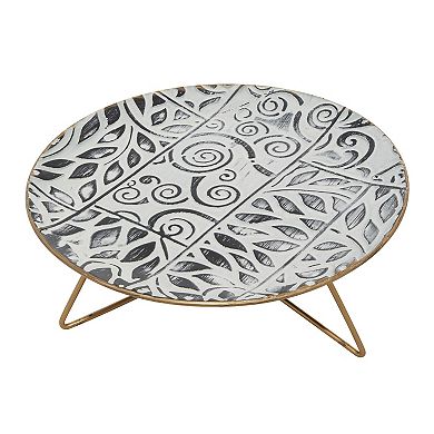 Stella & Eve Iron Geometric & Gold 3-pc. Cake Stand