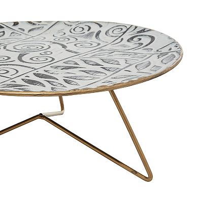 Stella & Eve Iron Geometric & Gold 3-pc. Cake Stand