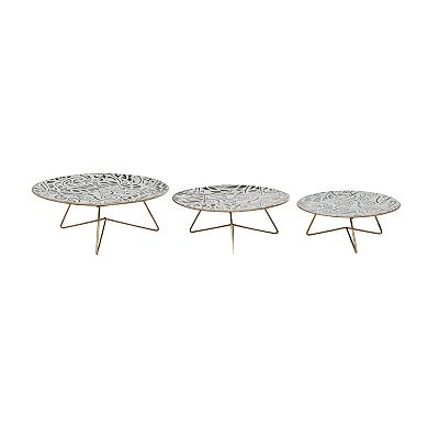 Stella & Eve Iron Geometric & Gold 3-pc. Cake Stand