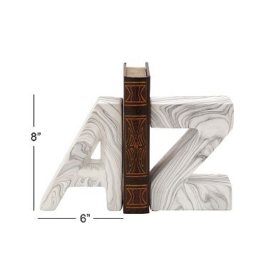 Stella & Eve A to Z Bookends 2-piece Set