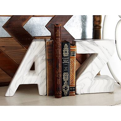 Stella & Eve A to Z Bookends 2-piece Set