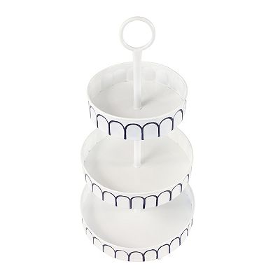 Stella & Eve White Metal Tiered Server