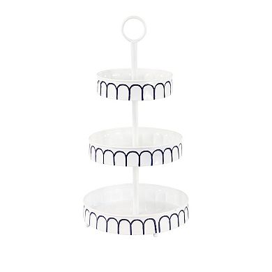 Stella & Eve White Metal Tiered Server