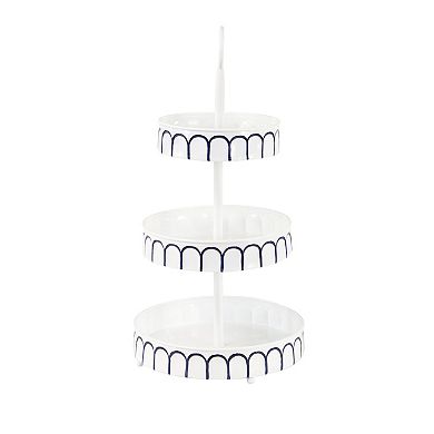 Stella & Eve White Metal Tiered Server