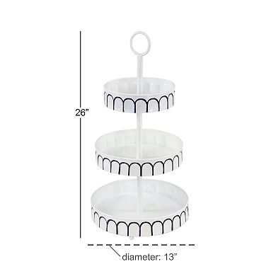 Stella & Eve White Metal Tiered Server