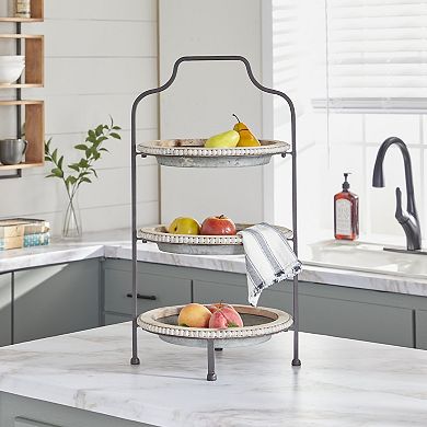 Stella & Eve Grey Iron Tiered Server