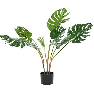 Stella & Eve Artificial Monstera Plant Floor Decor