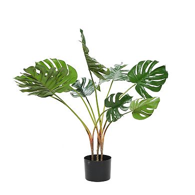 Stella & Eve Artificial Monstera Plant Floor Decor