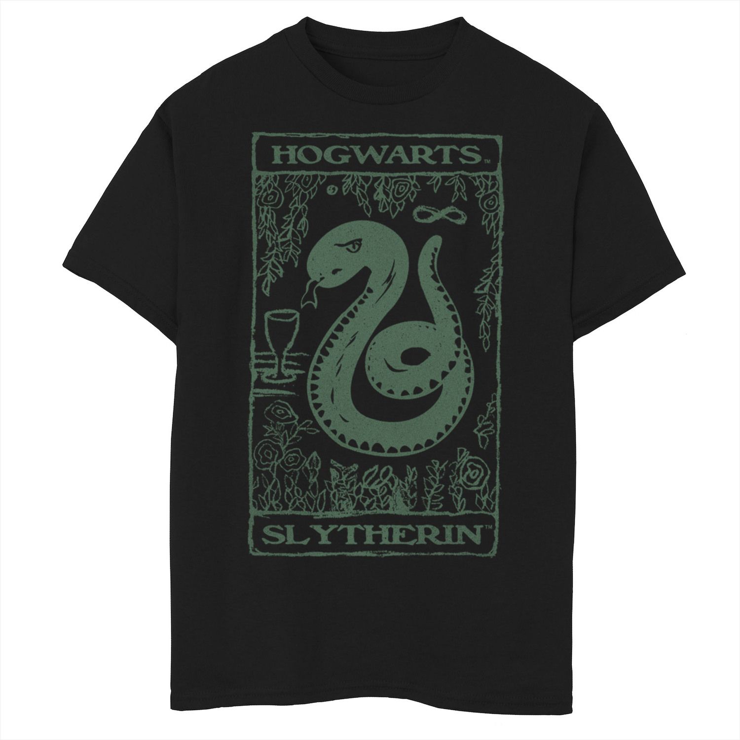 Image for Harry Potter Boys 8-20 Slytherin Vintage Poster Graphic Tee at Kohl's.