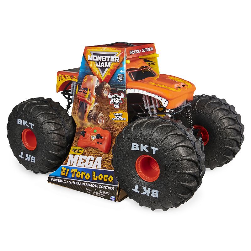 Monster Jam, Official Mega El Toro Loco, All-Terrain Remote Control Monster Truck 1:6 Scale