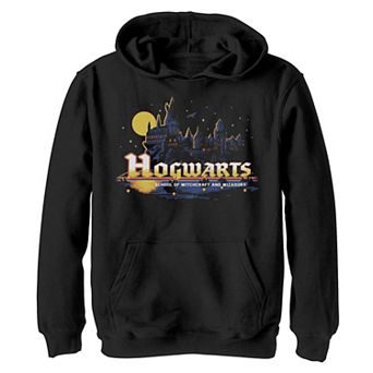 Boys 8-20 Harry Potter Hogwarts Moonlight Portrait Graphic Fleece Hoodie