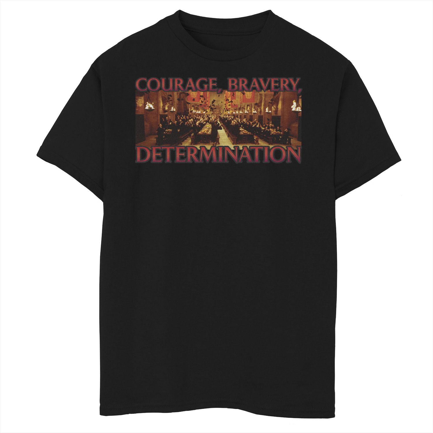 Image for Harry Potter Boys 8-20 Gryffindor Wins Courage Bravery Determination Graphic Tee at Kohl's.