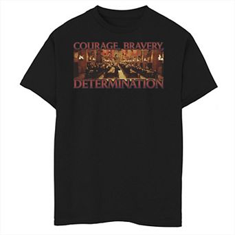 Boys 6-20 Harry Potter Gryffindor Wins Courage Bravery Determination Graphic Tee