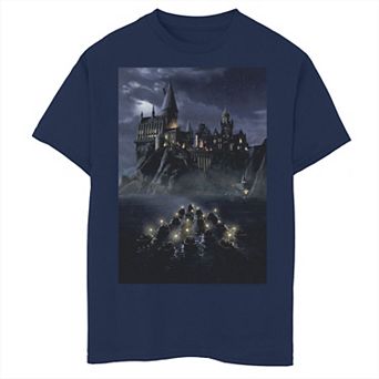 Boys 8-20 Harry Potter Hogwarts Boats Poster Graphic Tee