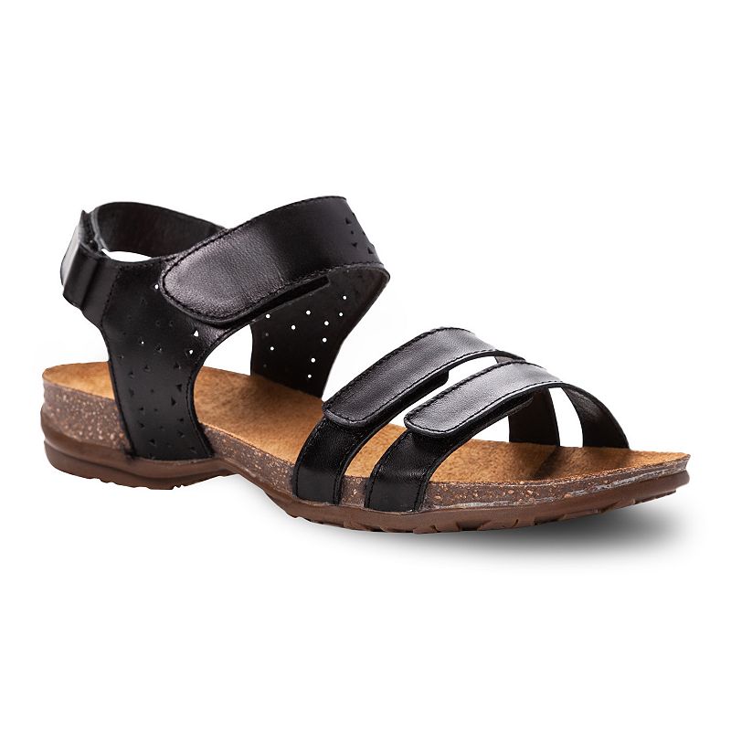 FARRAHBLACK Propet Farrah Womens Leather Strappy Sandals, Size sku FARRAHBLACK