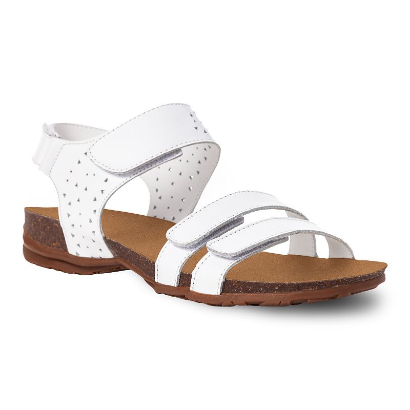 FARRAHXXWWHITE Propet Farrah Womens Leather Strappy Sandals, Size sku FARRAHXXWWHITE