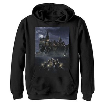 Boys 8-20 Harry Potter Hogwarts Boats Poster Graphic Fleece Hoodie