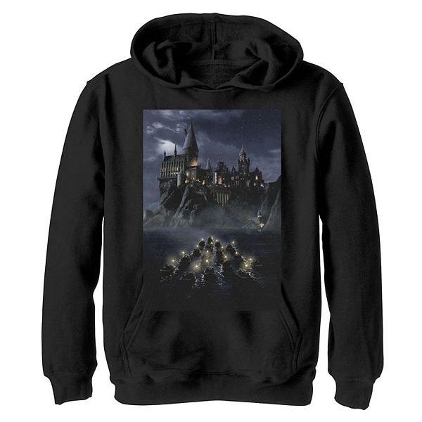 Boys 8-20 Harry Potter Hogwarts Boats Poster Graphic Fleece Hoodie