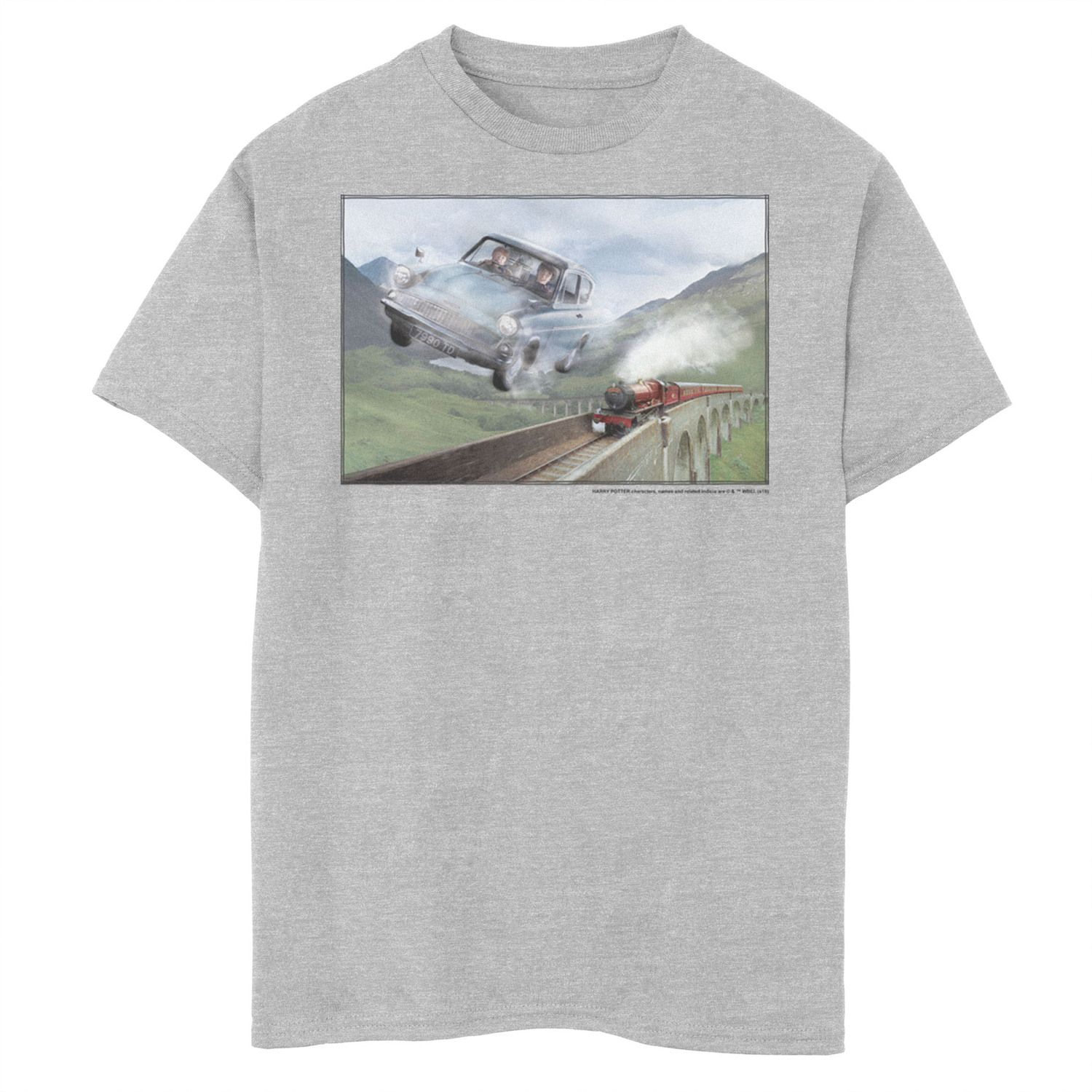 Image for Harry Potter Boys 8-20 Racing The Hogwarts Express Portrait Graphic Tee at Kohl's.