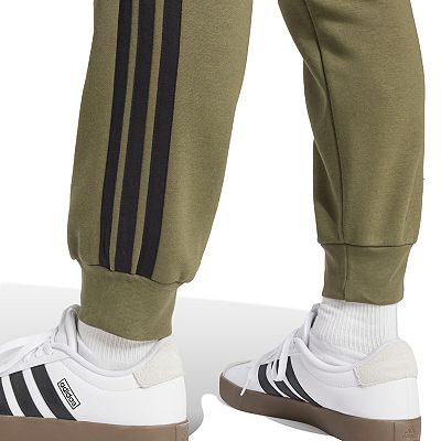 Men's adidas Essentials Fleece 3-Stripes Tapered Cuff Pants