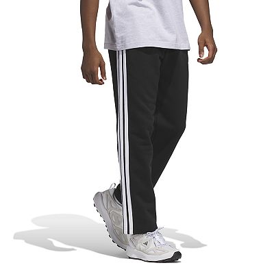 Men's adidas Essentials 3-Stripes Open Hem Fleece Pants