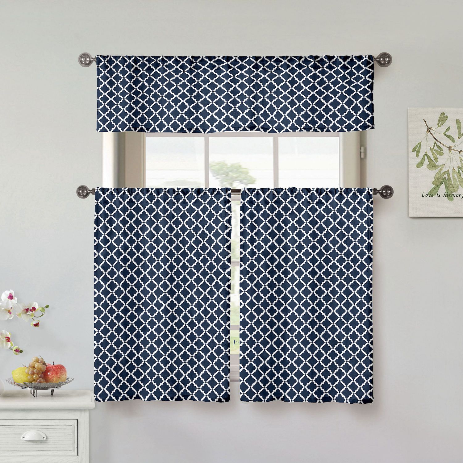 Image for Home Maison Moana Geo 2-pack Window Curtain Set at Kohl's.