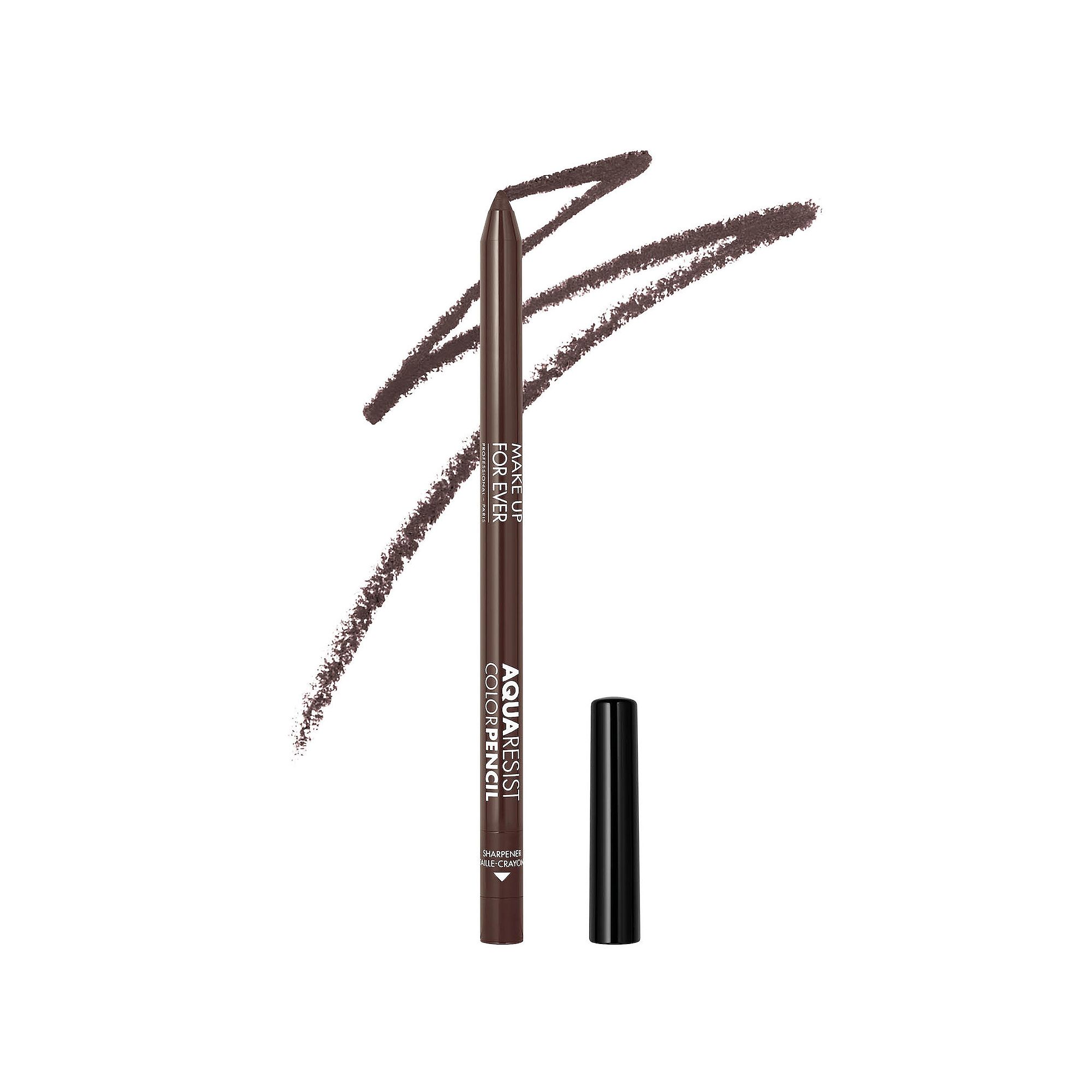 MAKE UP FOR EVER Aqua Resist Color Pencil Eyeliner, Size: 0.042 Oz, 02 Ebon
