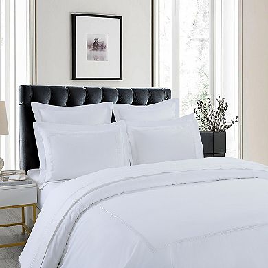 Hotel Suite Gold Embroidered Duvet Cover Set with Shams