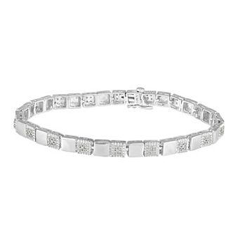 Royal Aura Sterling Silver 1/2 Carat T.W. Diamond Bracelet