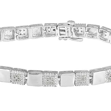 Sterling Silver 1/2 Carat T.W. Diamond Bracelet