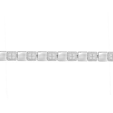 Sterling Silver 1/2 Carat T.W. Diamond Bracelet
