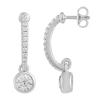 Royal Aura Sterling Silver 1/2 Carat T.W. Diamond Drop Earrings