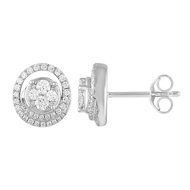 Kohls sterling silver sales diamond earrings