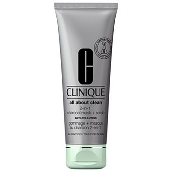 CLINIQUE All About Clean 2-in-1 Charcoal Face Mask + Scrub Exfoliator