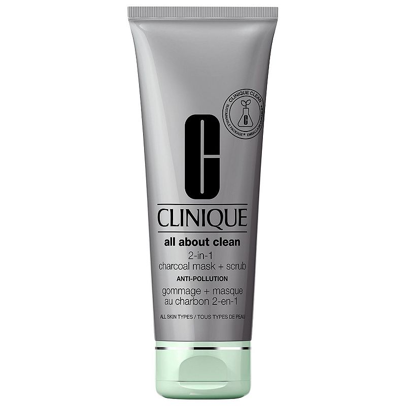 All About Clean 2-in-1 Charcoal Face Mask + Scrub, Size: 3.4 FL Oz, Multico