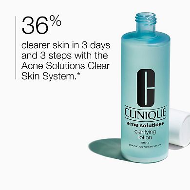 Acne Solutions Clarifying Lotion Liquid Exfoliator with Salicylic Acid