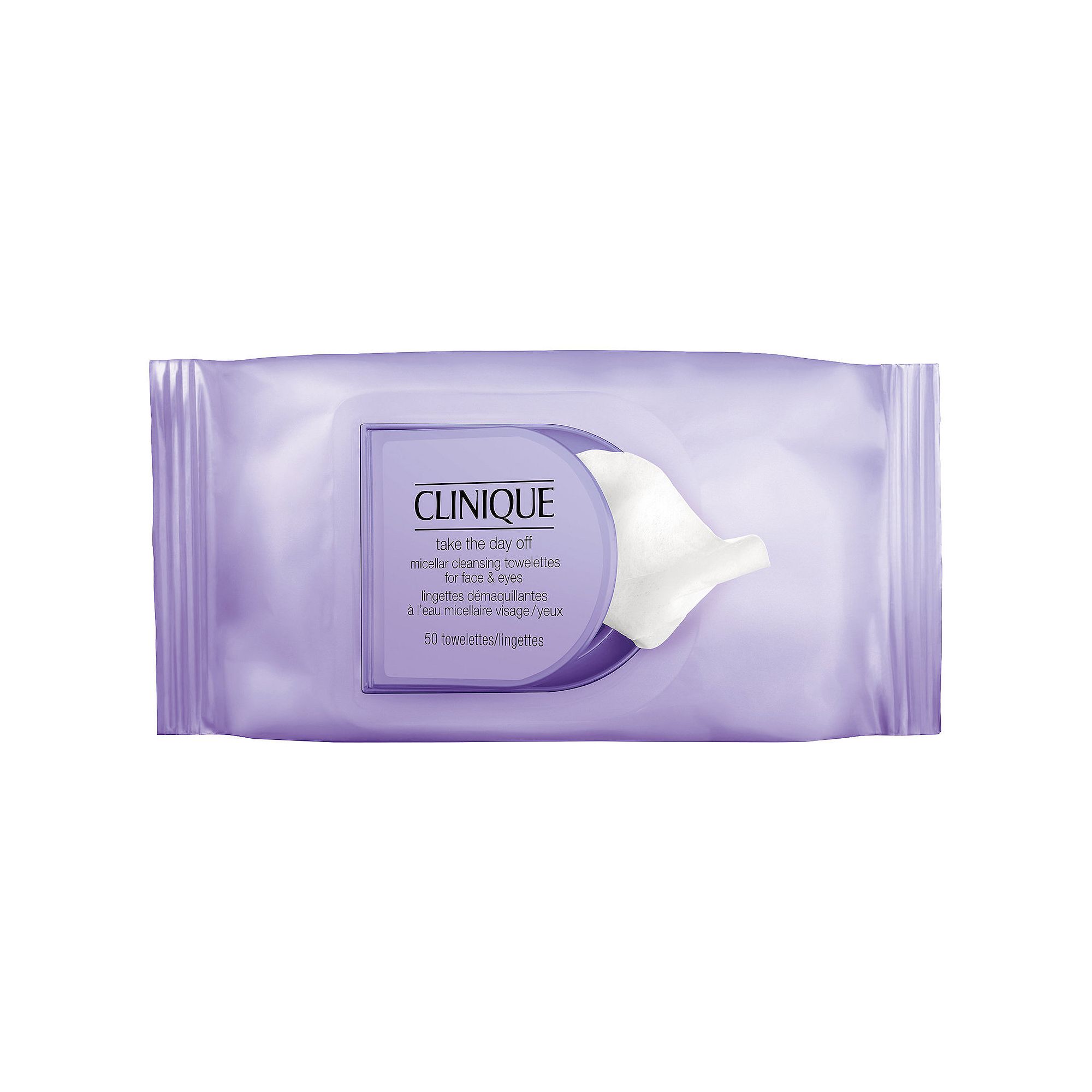 CLINIQUE Take The Day Off Micellar Cleansing Makeup Remover Wipes for Face 