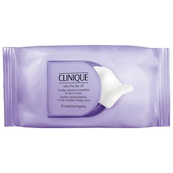CLINIQUE Take The Day Off Micellar Cleansing Makeup Remover Wipes for Face & Eyes