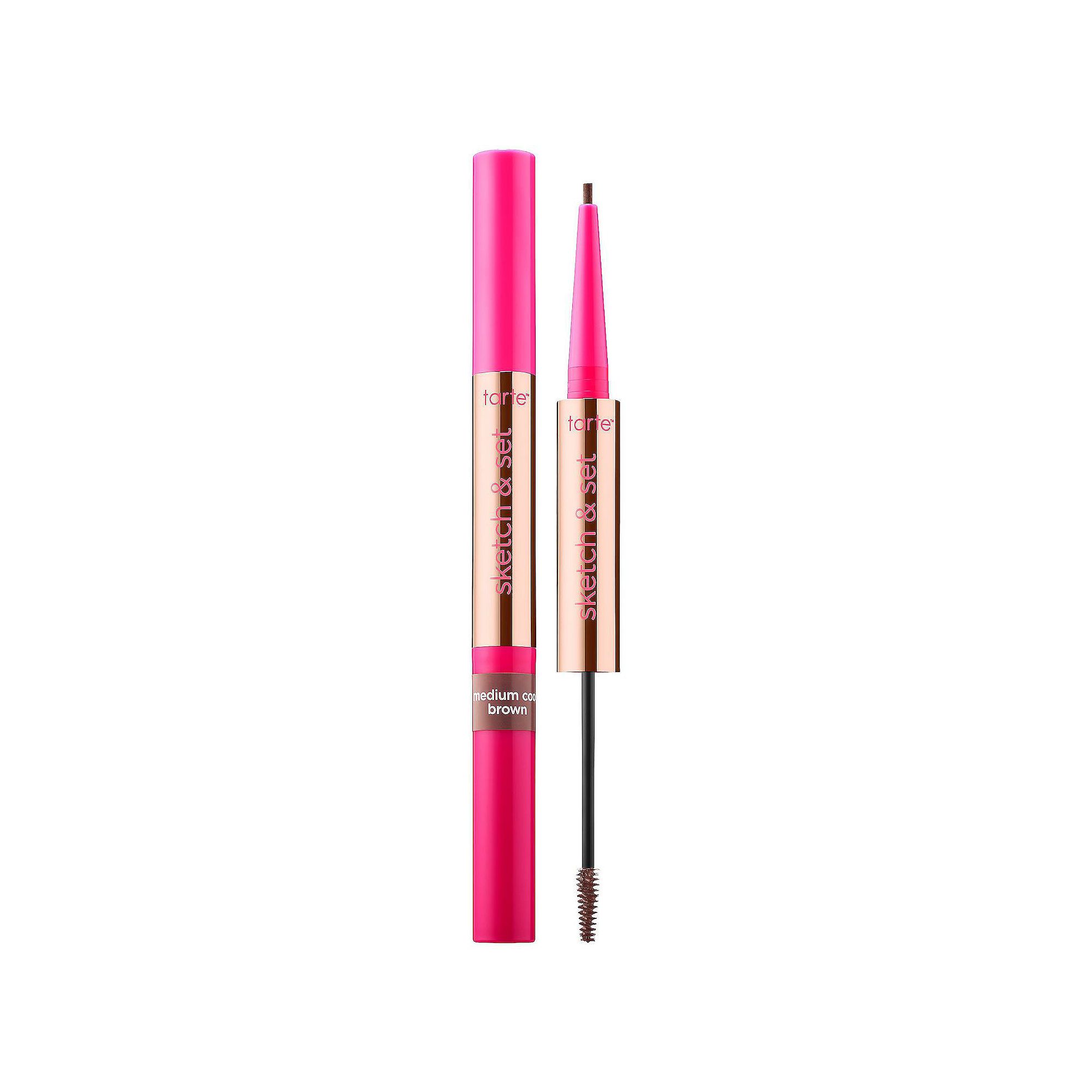 tarte Sketch & Set Brow Pencil and Tinted Gel, Medium Cool Brown