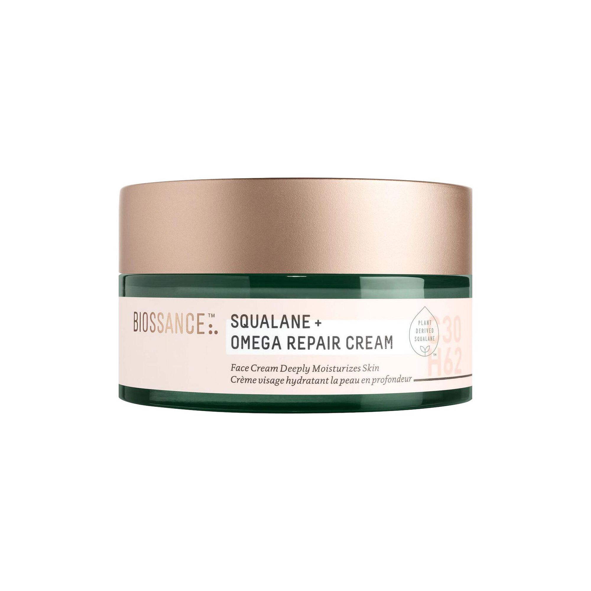 Biossance Omega Repair Deep Hydration Moisturizer with Ceramides and Hyalur